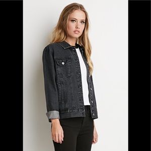 Charcoal Grey F21 Denim Jacket